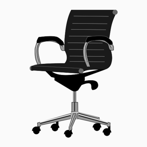 black office chair